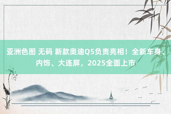 亚洲色图 无码 新款奥迪Q5负责亮相！全新车身、内饰、大连屏，2025全面上市