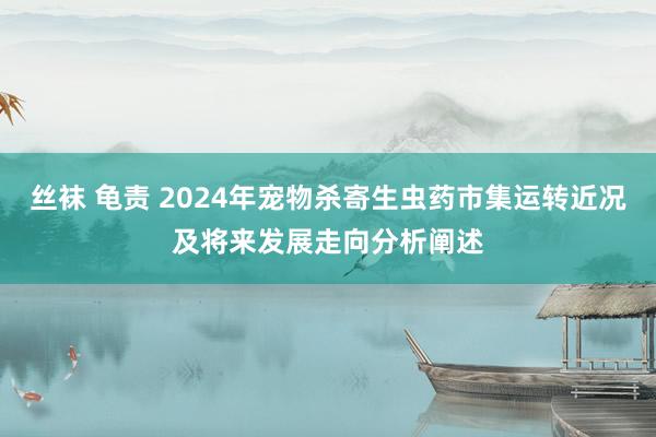 丝袜 龟责 2024年宠物杀寄生虫药市集运转近况及将来发展走向分析阐述