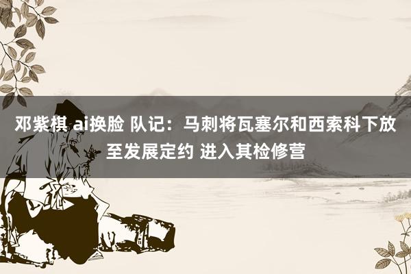 邓紫棋 ai换脸 队记：马刺将瓦塞尔和西索科下放至发展定约 进入其检修营