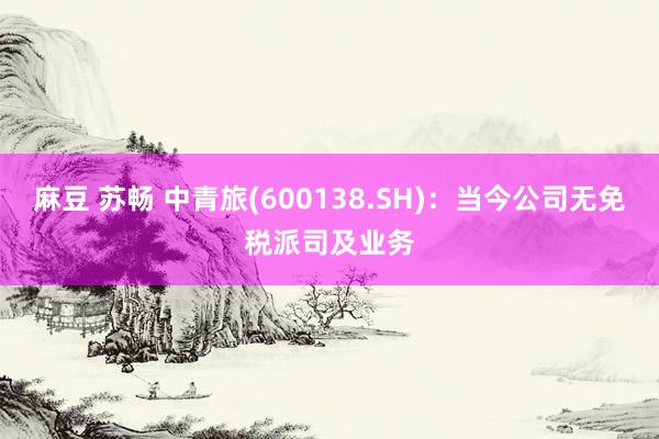 麻豆 苏畅 中青旅(600138.SH)：当今公司无免税派司及业务