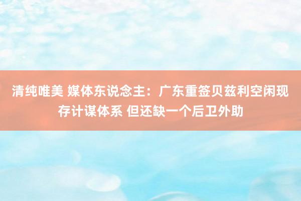 清纯唯美 媒体东说念主：广东重签贝兹利空闲现存计谋体系 但还缺一个后卫外助