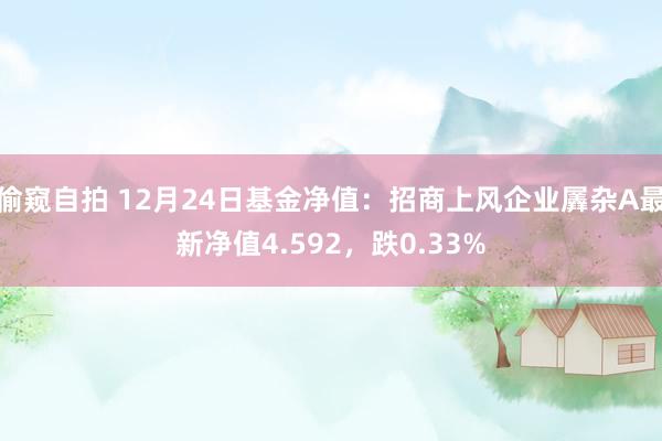 偷窥自拍 12月24日基金净值：招商上风企业羼杂A最新净值4.592，跌0.33%