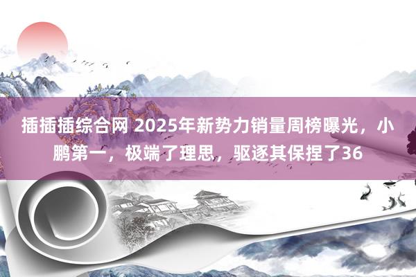 插插插综合网 2025年新势力销量周榜曝光，小鹏第一，极端了理思，驱逐其保捏了36